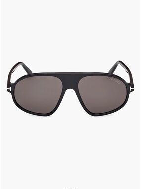 Tom Ford Black Sunglasses with Gray Lenses